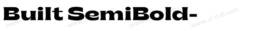 Built SemiBold字体转换 Built SemiBold字体转换